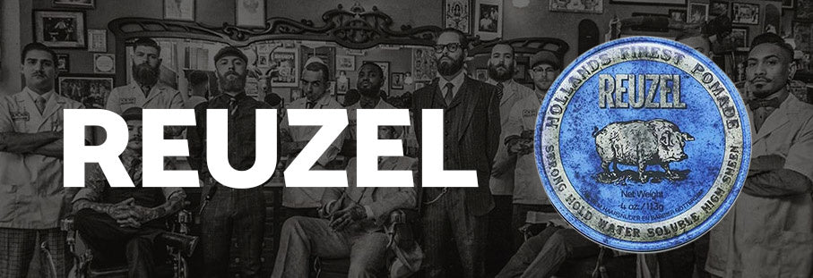 De blauwe pomade van Reuzel in de spotlights