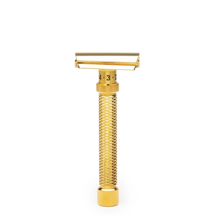 Rex Supply Co. Slant Safety Razor Konsul XL - Deluxe Gold