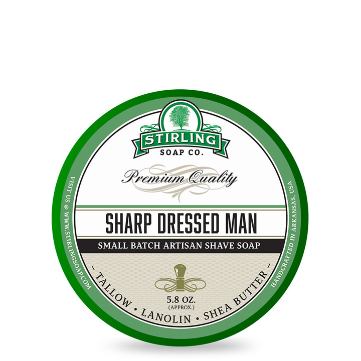 Stirling Soap Company Shaving Soap - Sharp Dressed Man