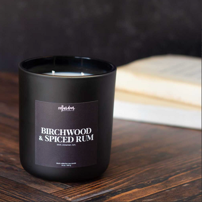Afbeelding van Double Wick Scented Candle – Birchwood & Spiced Rum