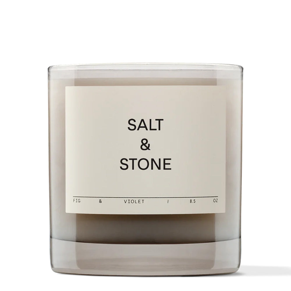 Salt & Stone Geurkaars - Fig & Violet 240 g