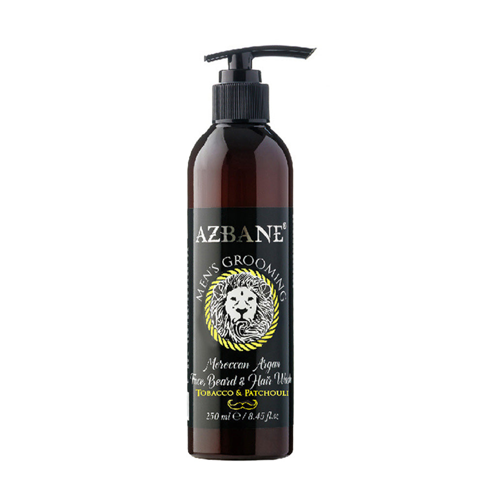 Azbane Moroccan Argan Face, Beard & Hair Wash