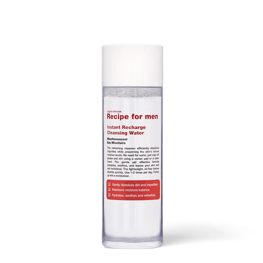 Recipe for Men Instant Recharge Cleansing Water