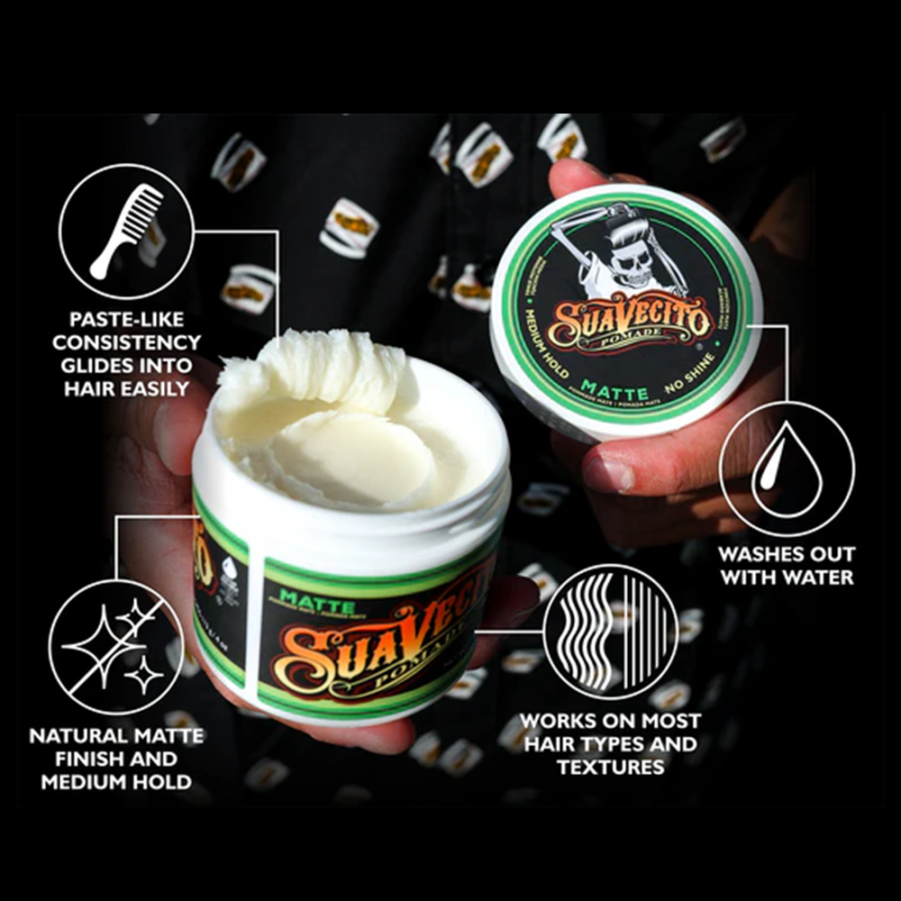 ビッグサイズSuavecito Matte Pomade スアベシート ポマード Suavecito Matte Pomade kopen | The Alpha Men