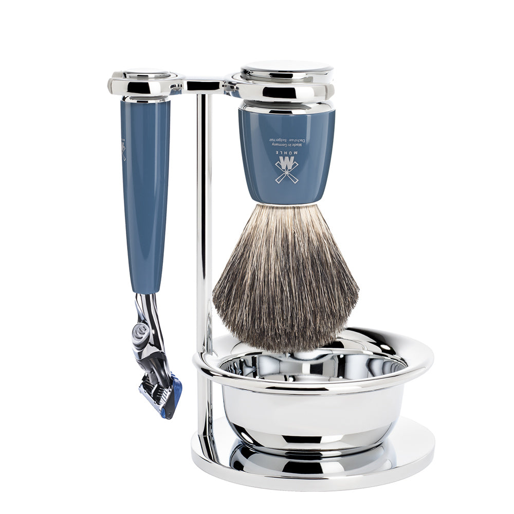 Mühle Rytmo Fusion Shaving Set 4-Piece - Petrol