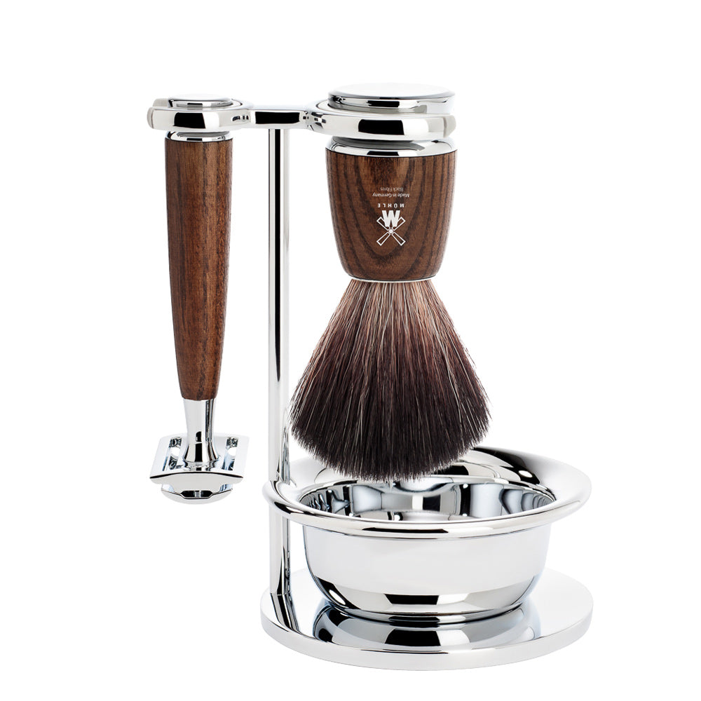 Mühle Rytmo Safety Razor Shaving Set 4-Piece - Ash Wood