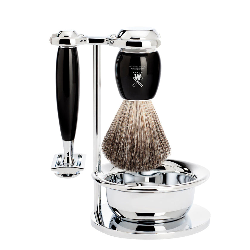 Shaving Set Vivo 4-Piece - Black