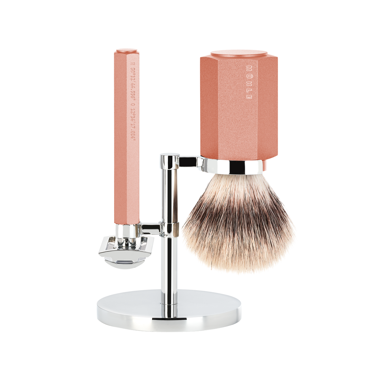 Shaving Set Hexagon Sunrise met Silvertip Fibre® Shaving Brush