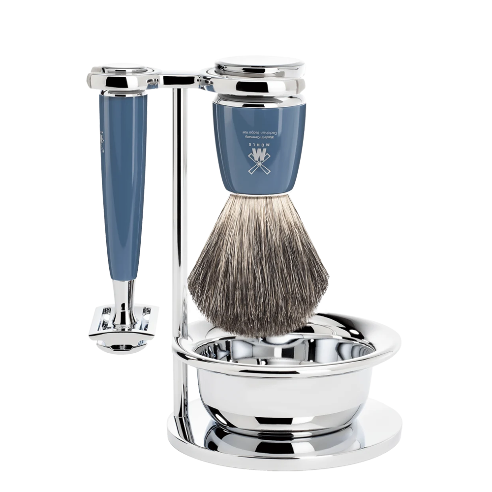 Mühle Rytmo Safety Razor Shaving Set 4-Piece - Petrol