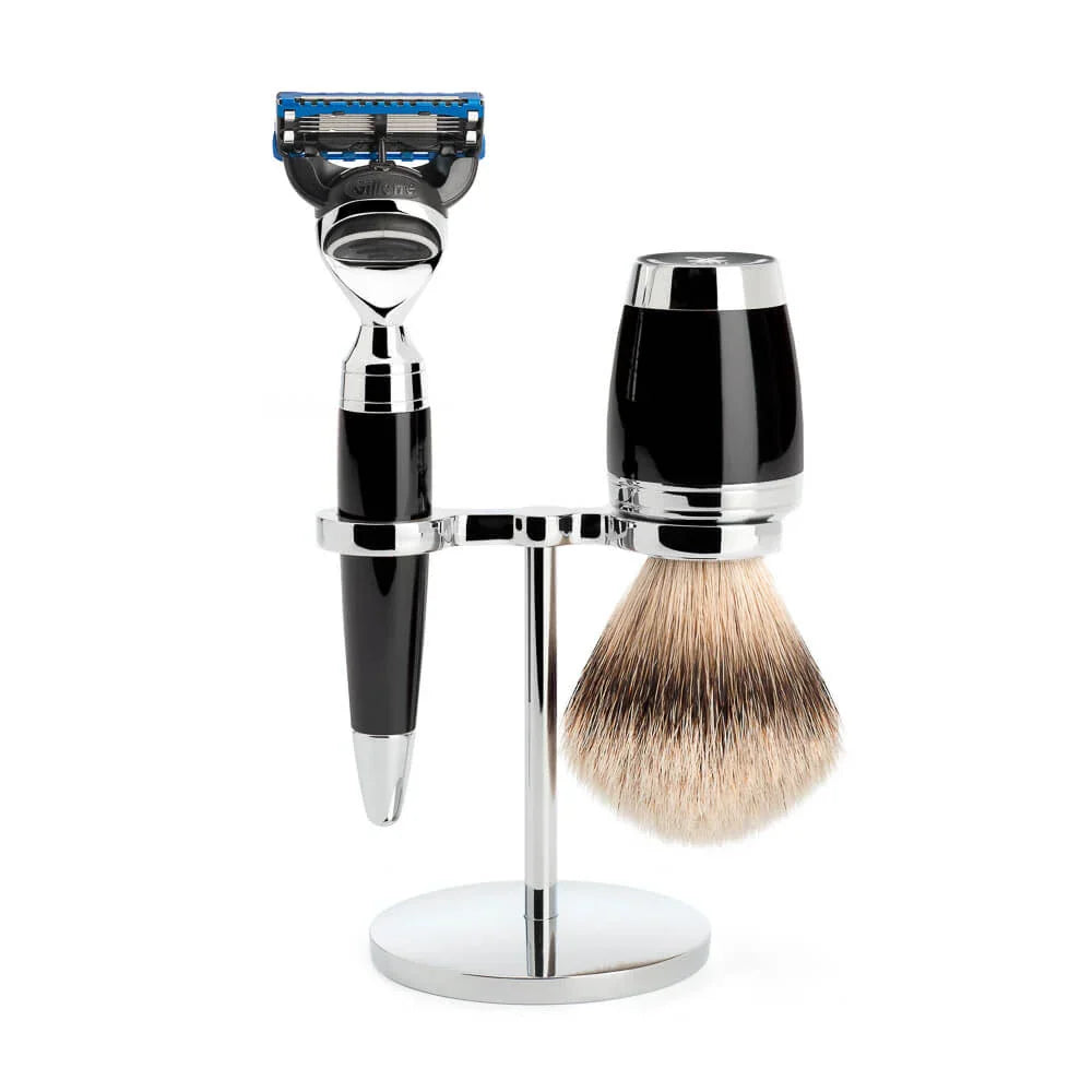 Shaving Set Stylo 3-Piece - Black