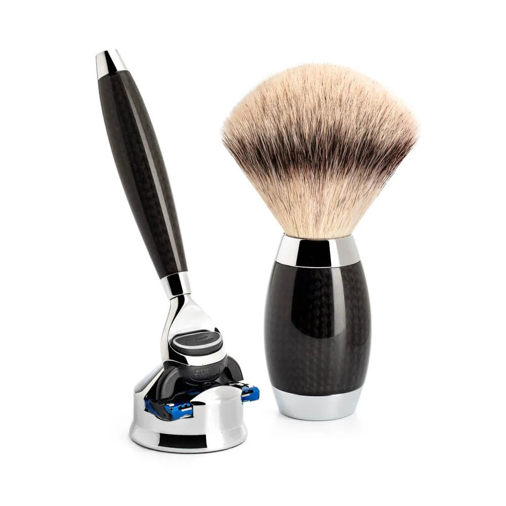 Shaving Set Carbon - Fusion & Fibre®