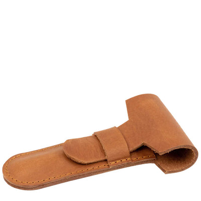 Afbeelding van Safety Razor Case – Brown Leather