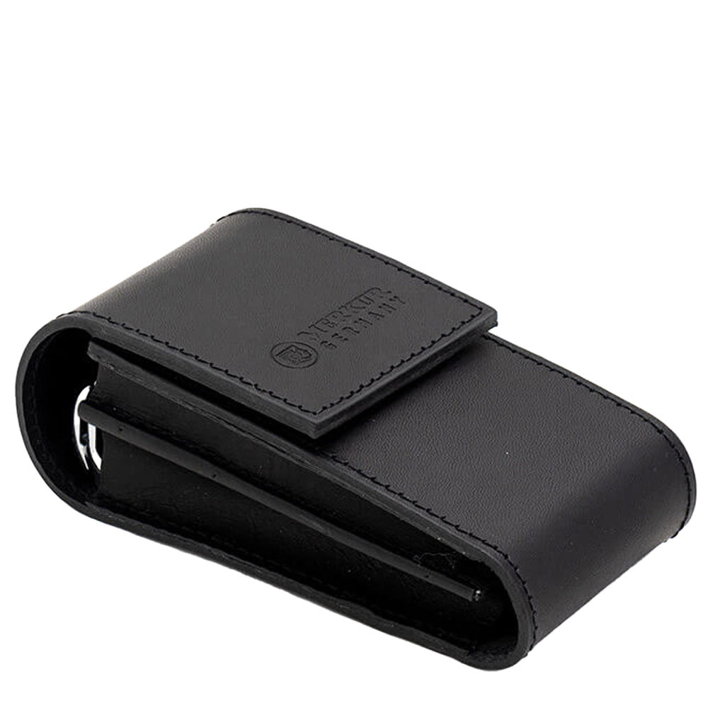 Safety Razor Travelcase - Zwart Leder