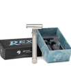 Slant Safety Razor Konsul XL - Stainless Steel rex supply co