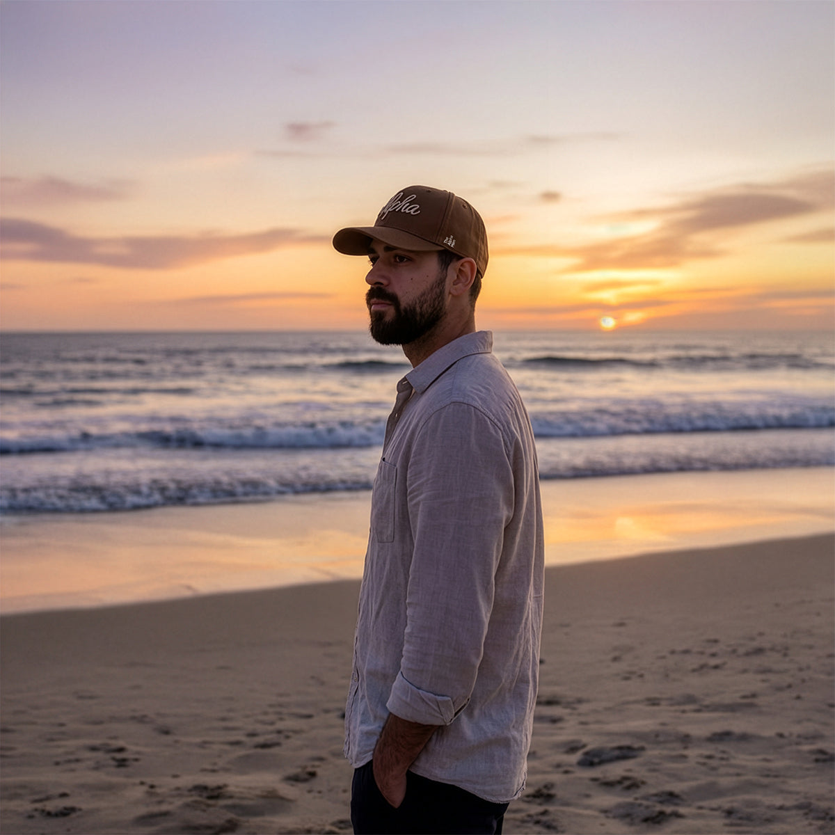 TAM Snapback bruin man strand