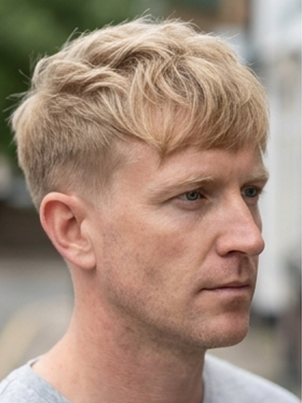Textured crop met golvend haar en matte finish