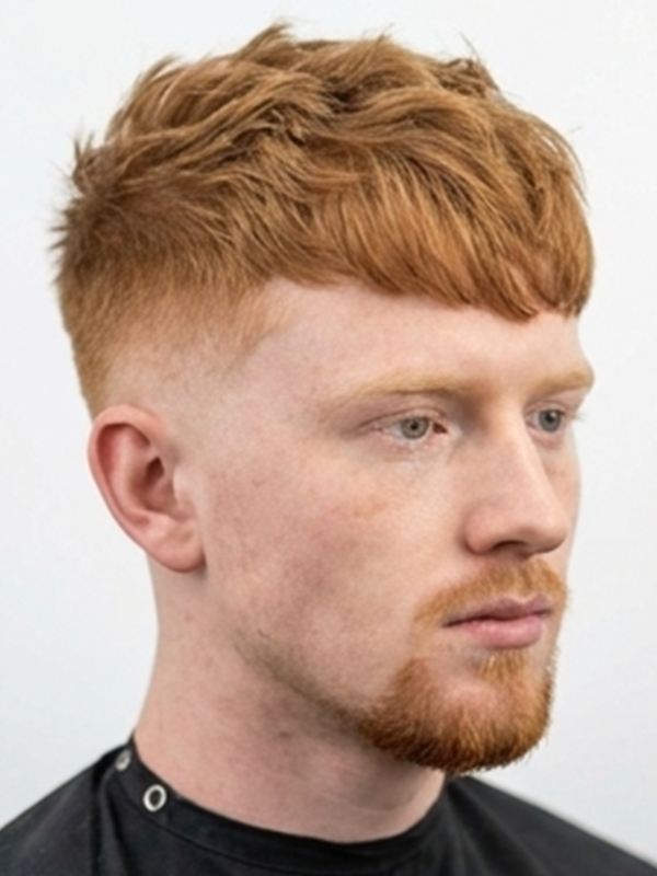 Curly crop bij een man met krullend haar