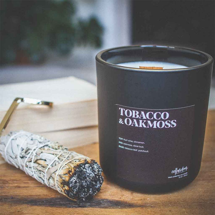 Wood Wick Geurkaars - Tobacco & Oakmoss