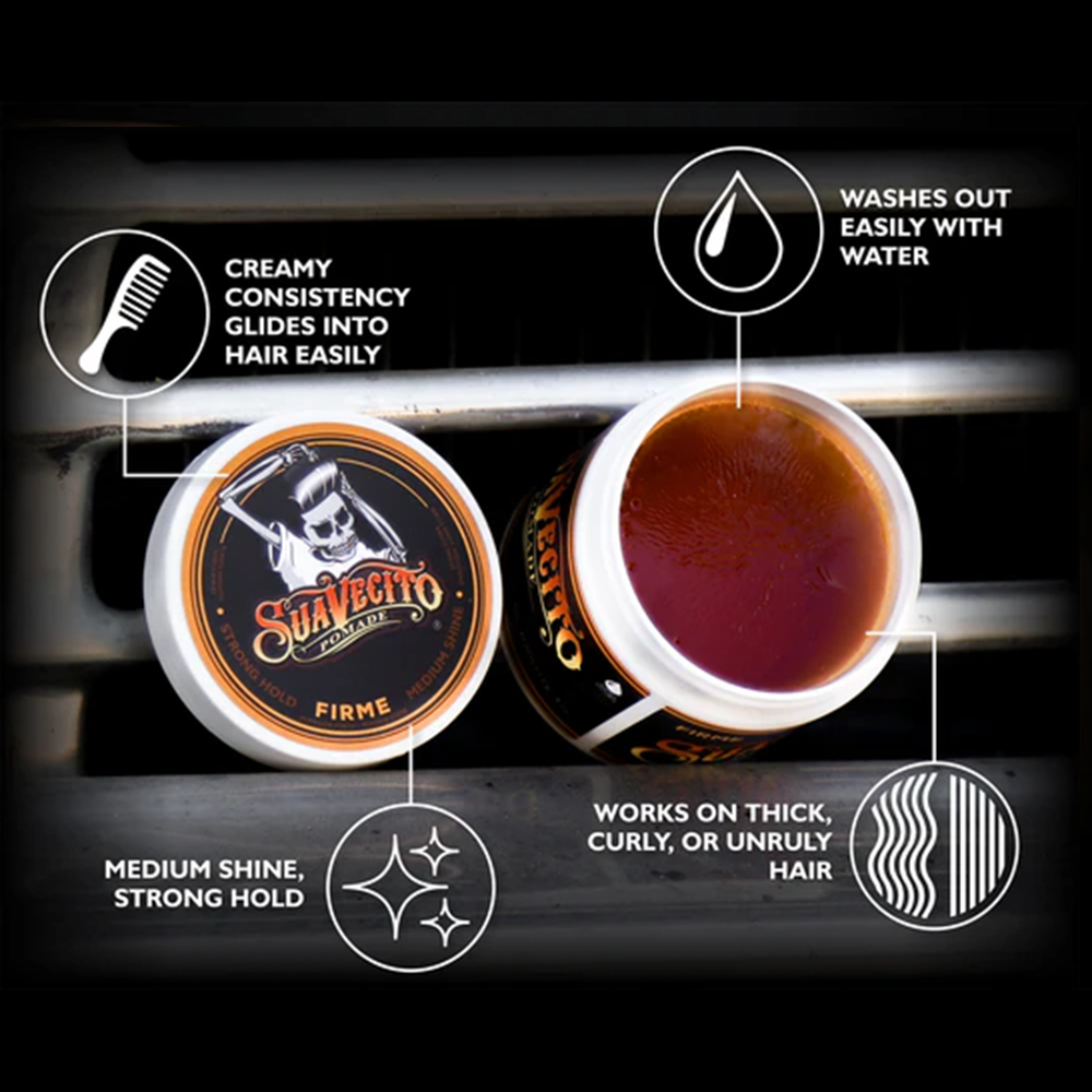 Suavecito Firme Hold Pomade | The Alpha Men