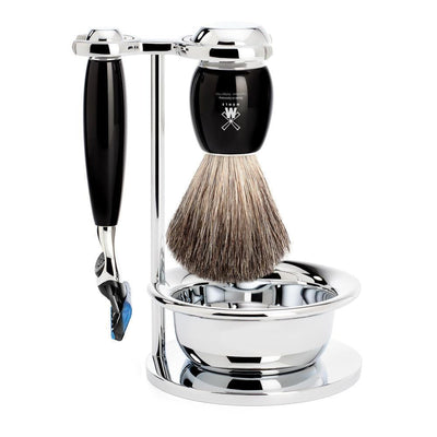 Afbeelding van Vivo Fusion Shaving Set 4-Piece - Black