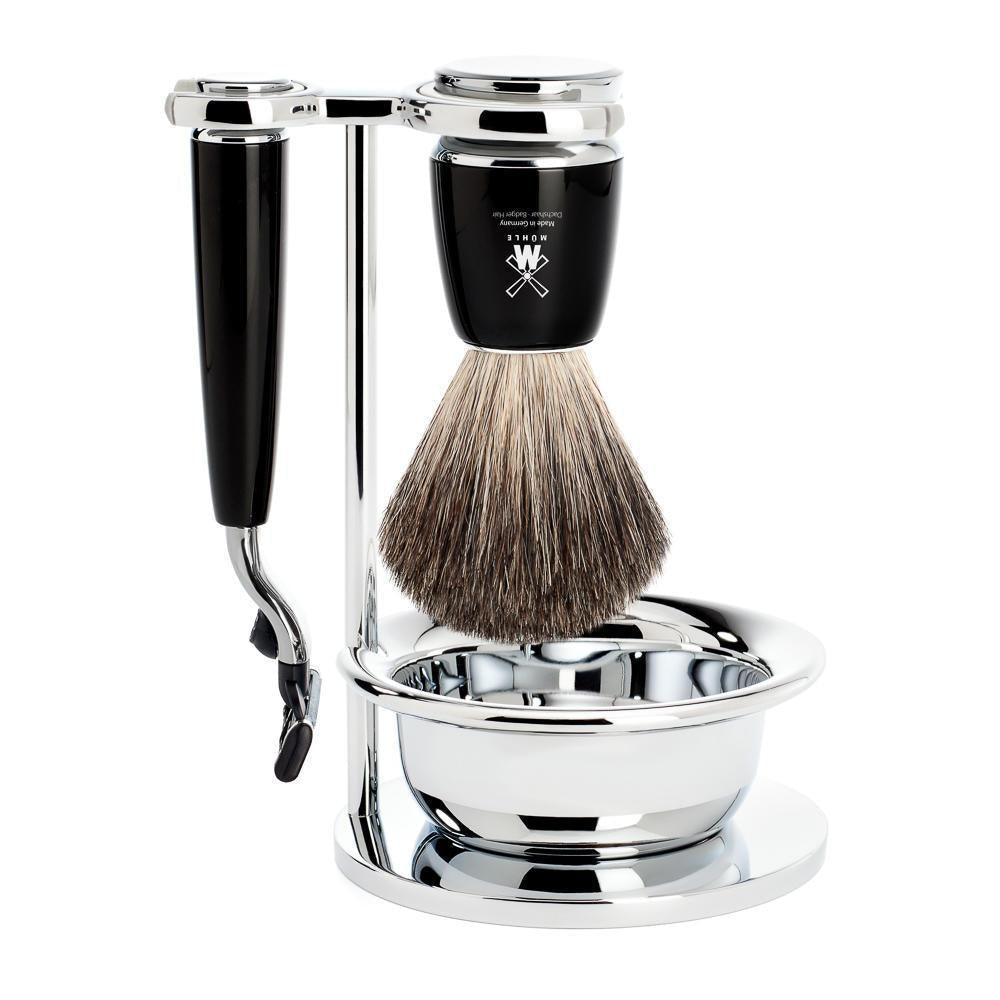 Shaving Set Rytmo 4-Piece - Black