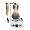 Shaving Set Vivo 4-Piece - Horn Brown