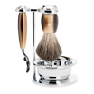 Shaving Set Vivo 4-Piece - Horn Brown