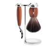 Shaving Set Vivo 3-Piece - Plum Wood