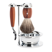 Shaving Set Vivo 4-Piece - Plum Wood