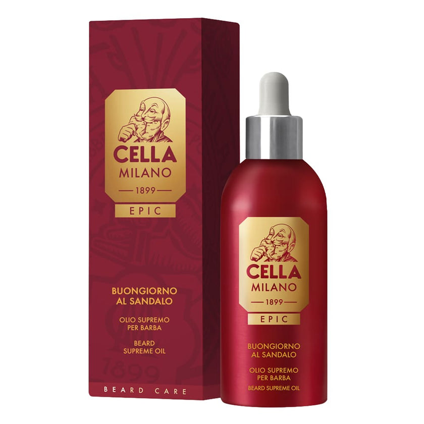 Cella Milano Epic Beard Oil – Buongiorno al Sandalo
