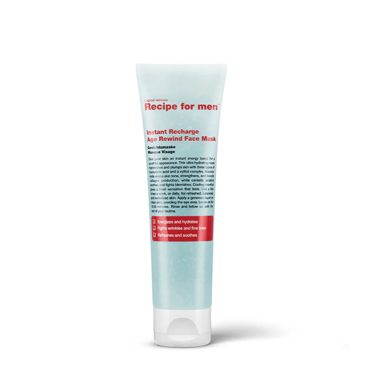 Recipe for Men Instant Recharge Age-Rewind Face Mask