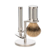 Rocca Shaving Set Stainless Steel - Birch