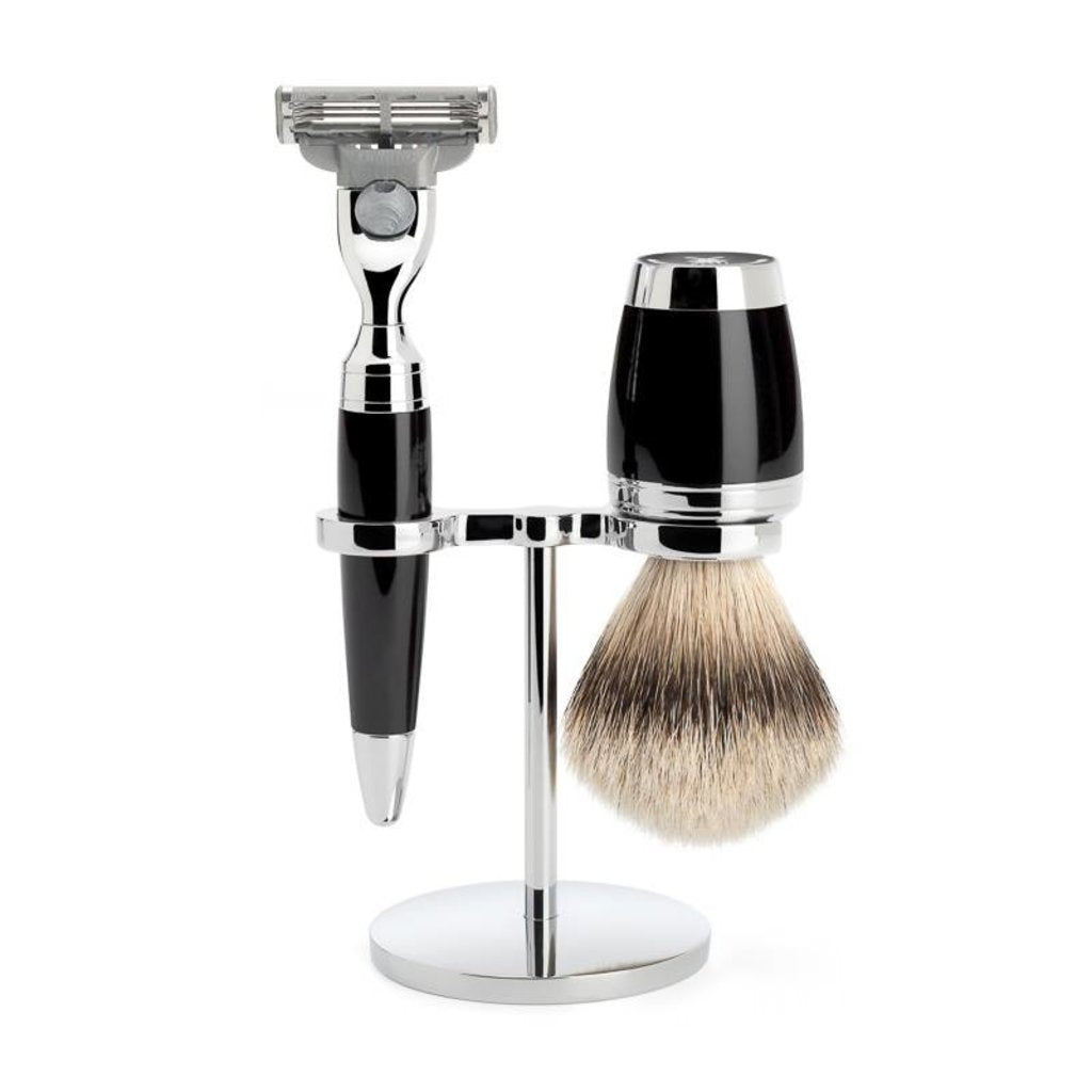 Stylo Mach3 Shaving Set 3-Piece - Black