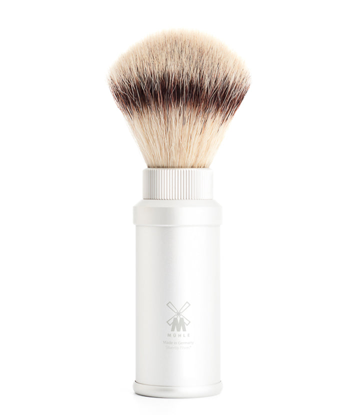 Image of product Travel Shaving brush - Silvertip Fibre® - Aluminium