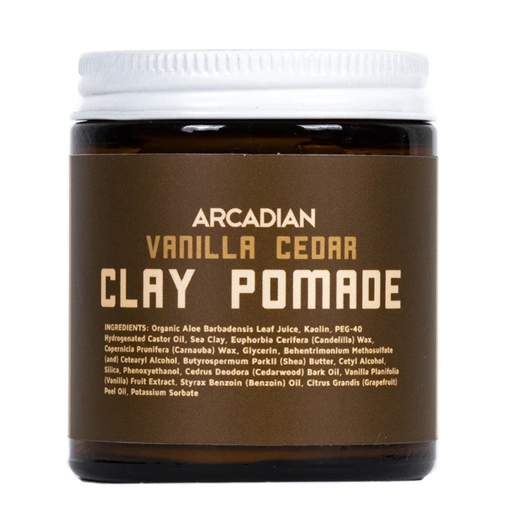 Arcadian Vanilla Cedar Clay Pomade 
