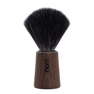 Afbeelding van Shaving Brush Theo – Dark Ash – Black Fibre